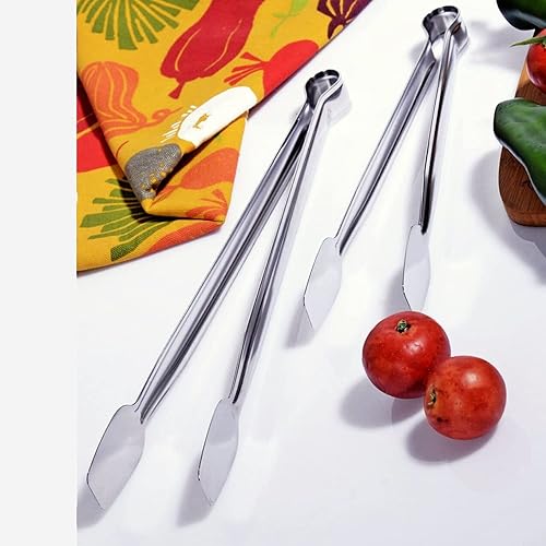 Miniatura 3 de Pinzas para servir  Pinzas de parrilla para cocinar barbacoa para cocinar y servir alimentos en los tamaños que necesitas  12 y 10 pulgadas  Pinzas