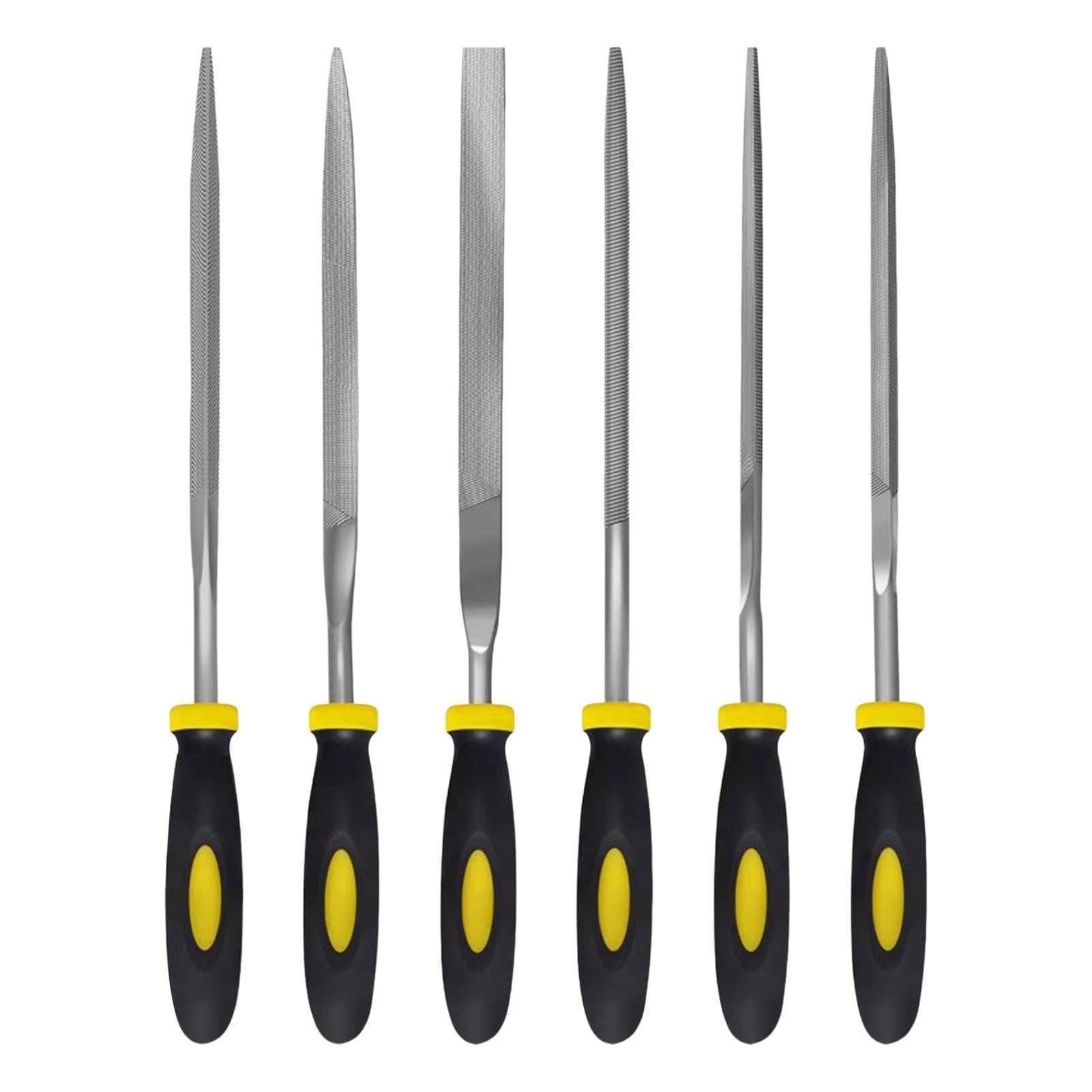 6 Pcs Metal File Set, Professional Metal Files for Steel Mini Files Tools Needle File Set