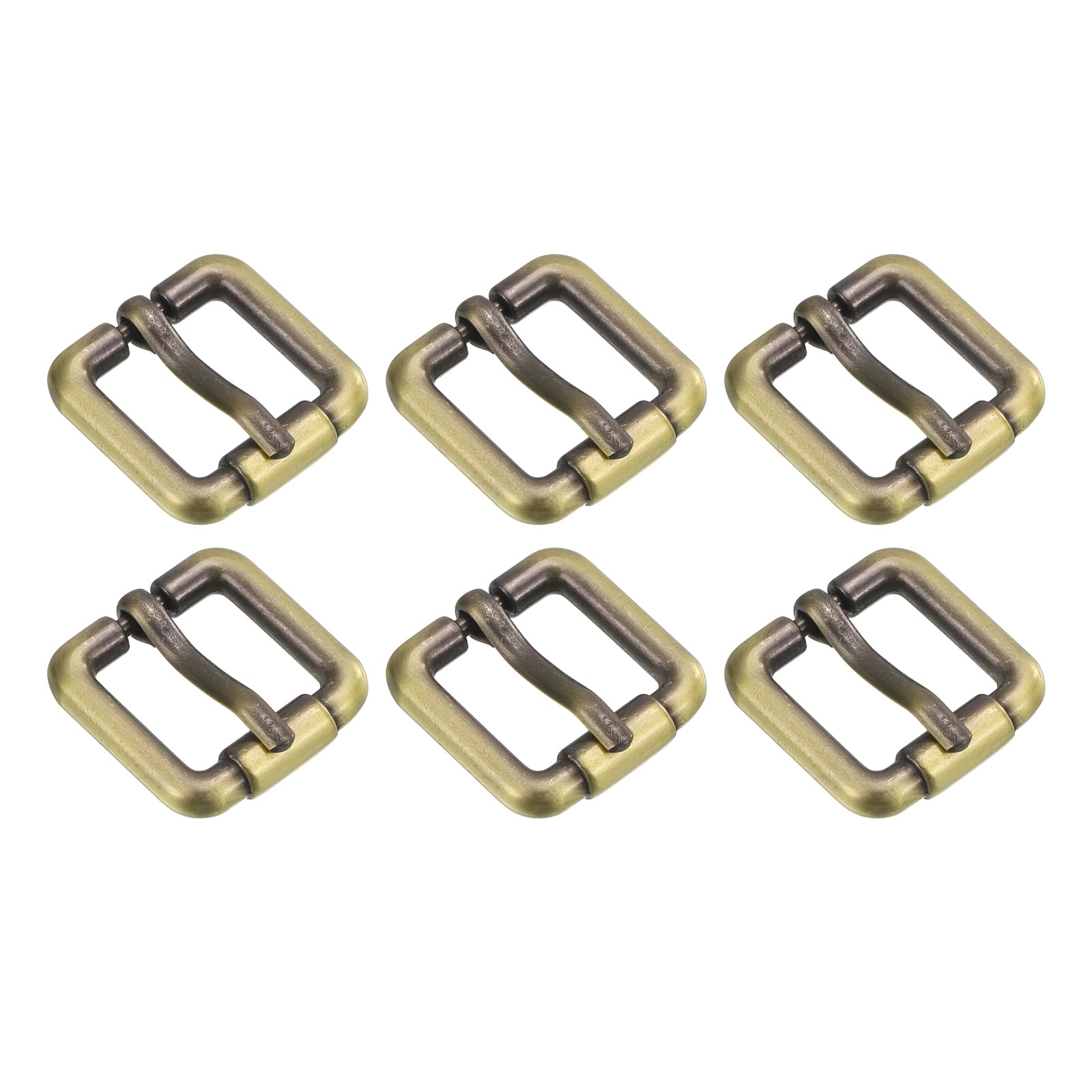 uxcell Metal Roller Buckles, Glides Slider Movable Bar Strap Adjuster Rectangle Keeper for Bags Leather Crafts-picture-23