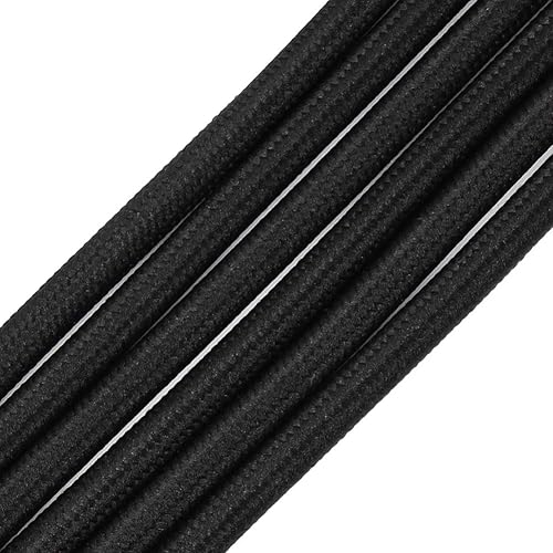 Cable redondo cubierto de tela de 32.8 pies, cable de lámpara eléctrica industrial vintage 182, estilo antiguo de calibre 18 para lámpara retro,