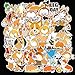 TUHAO Animal Dogs Waterproof Stickers Skateboard Suitcase Motorcycle Children Funny Graffiti Stickers Kid Toy 50Pcs