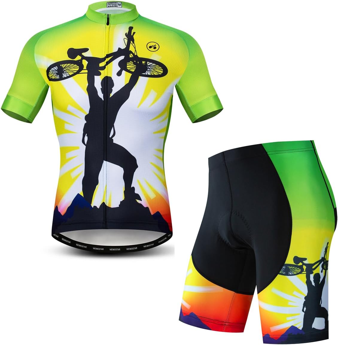 Cycling Jerseys Men,Mountain Bike Jersey Summer Short Sleeve Breathable Bicycle Tops Riding Bike Shirts Quick Dry