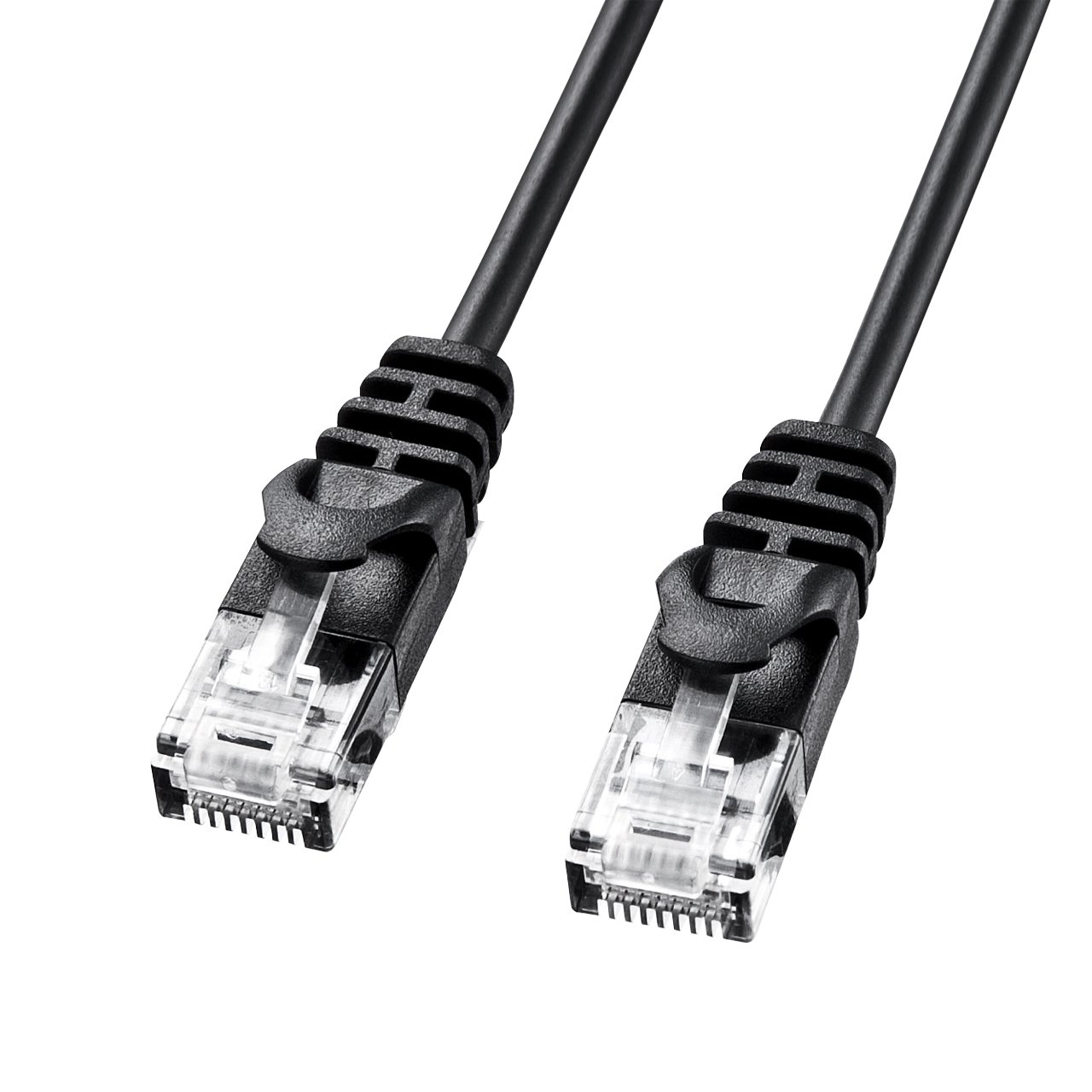 サンワサプライ CAT6 LANケーブル 0.5m ブラック