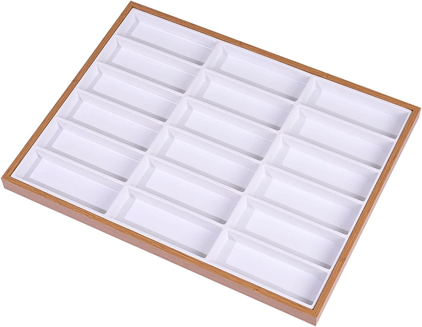 Eyewear Frames Wooden 7/12/18 Compartments Eyeglass Display Organizer Open Top Eyeglasses Sunglass Storage Case Box Eyewear Tray Stand Display Stands (Size : Medium) ()