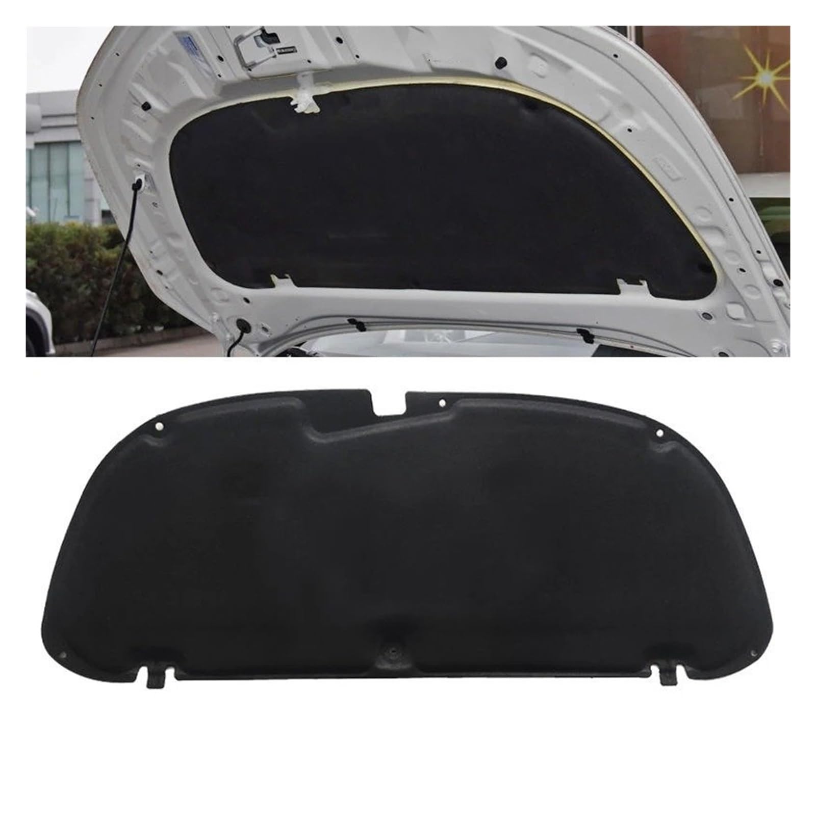 for Toyota for Corolla for Touring Sports 2019 2020 Flame Thermal Retardant Sound Pad Insulation Mat Accessories Front Hood Engine Engine Insulation pad