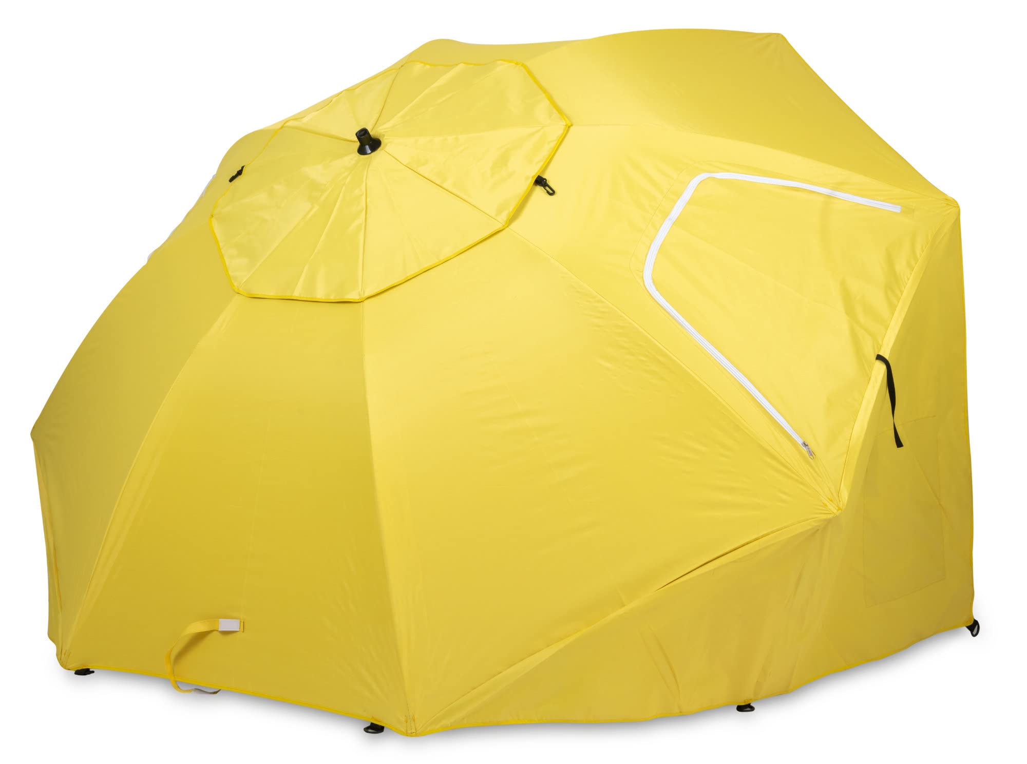 Stagecaptain UM-210 Ombrellone da spiaggia con picchetto, tessuto idrorepellente e protezione UV, finestra in rete per migliore circolazione dell'aria.