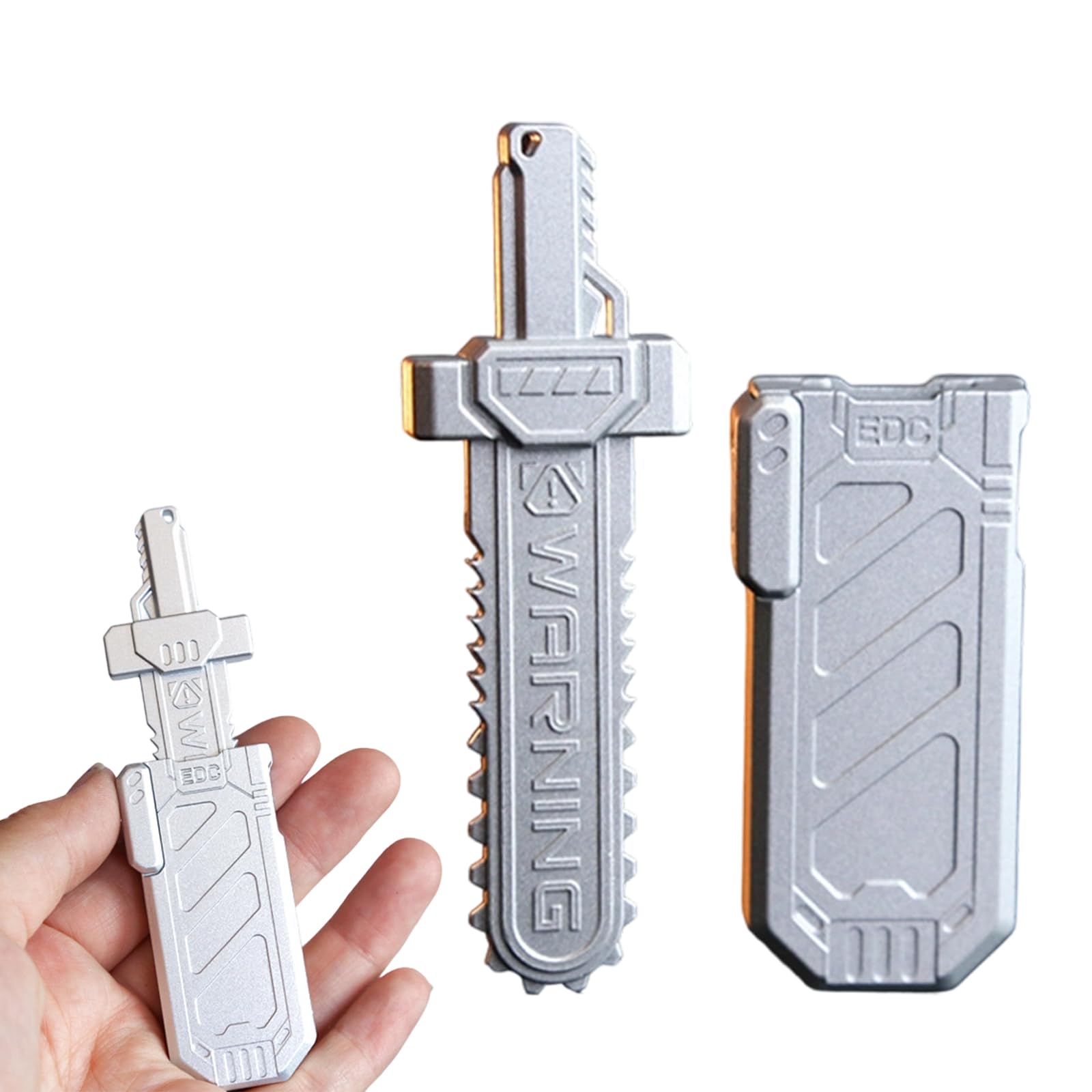 Metal Fidget Toys Adults, Stress Relief Toys Adults, Ejectable Fidget Slider Ratchet Sound Stress Relief Toy ADHD Tools, Quiet Fidget Toys for Office & Home, Best Gadgets for Men-image-31
