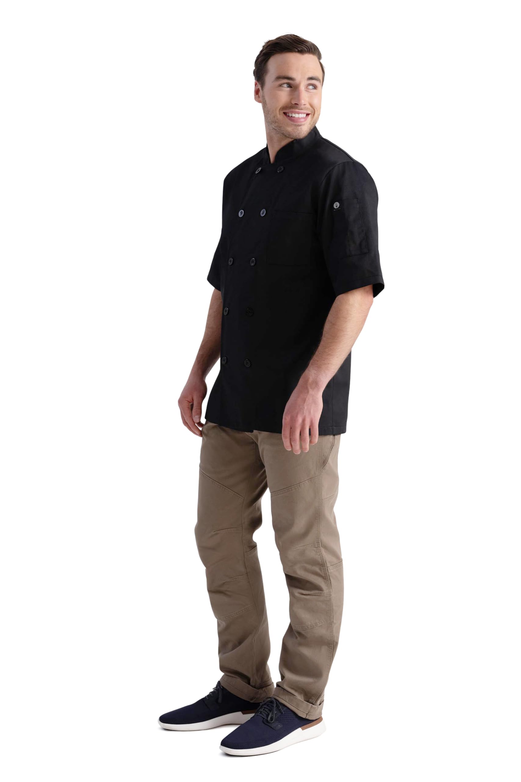 Chef Works Płaszcz szefa kuchni Volnay, unisex, czarny, XL