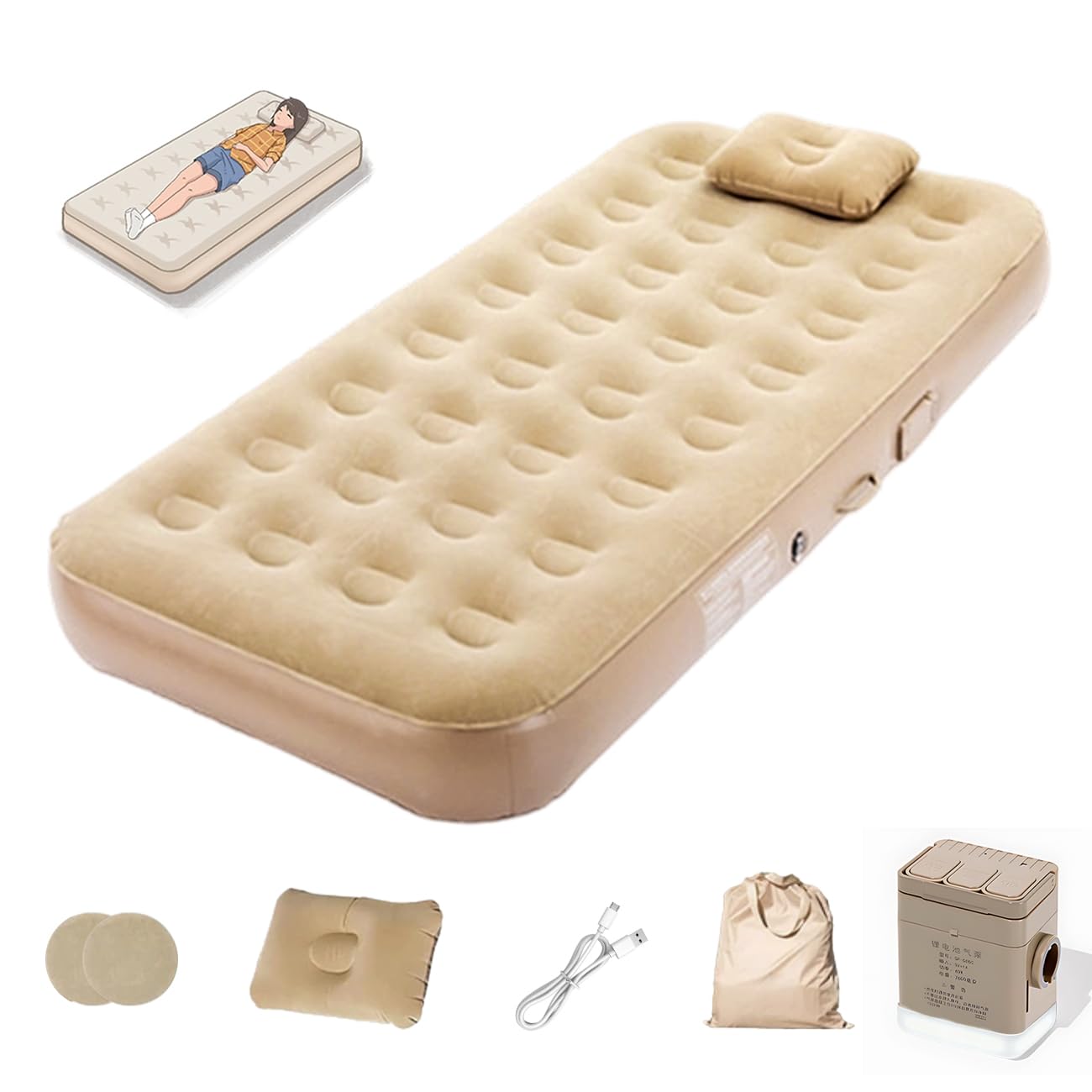 エア式マッサージエアマットレス – 持ち運び可能なSPA専用エアベッド 0816 Amazon.co.jp: JUNHOTAI エアーベッド 厚25cm 電動エアーマット