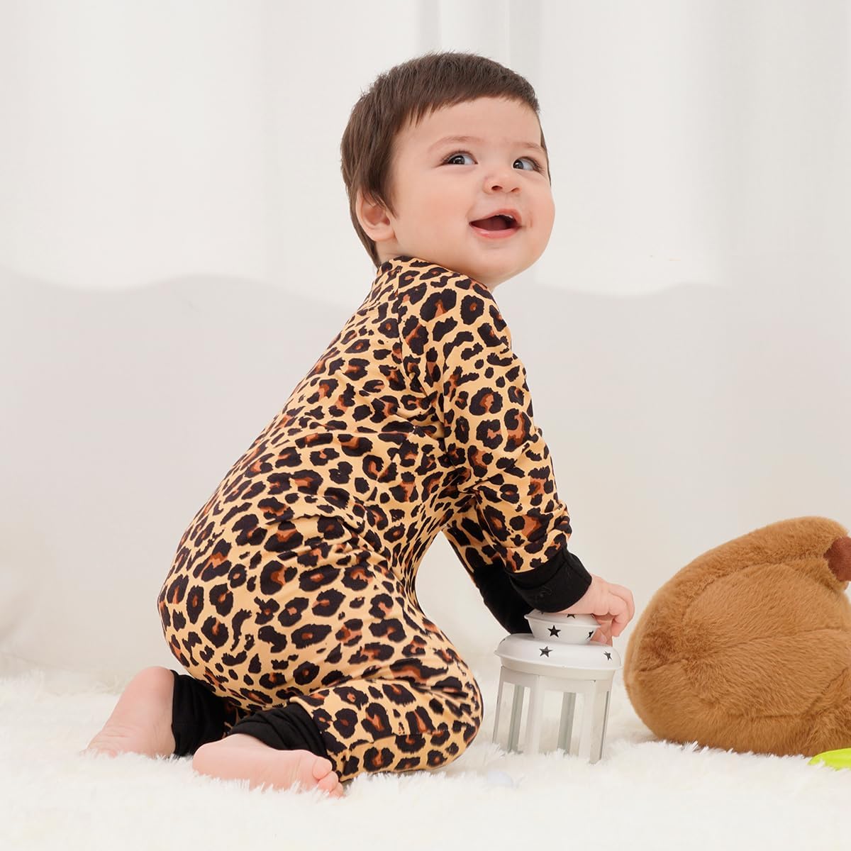 Weiwei Pajamas for Baby Boys & Girls Footies, Viscose from Bamboo Baby Romper, Baby Sleepers, 2-Way Zippy PJs, YKK - Image 7