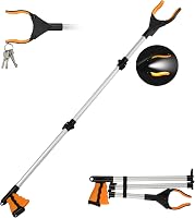 Flintronic összecsukható fogó 110 cm, forgatható szemetescsipesz időseknek, narancssárga 1