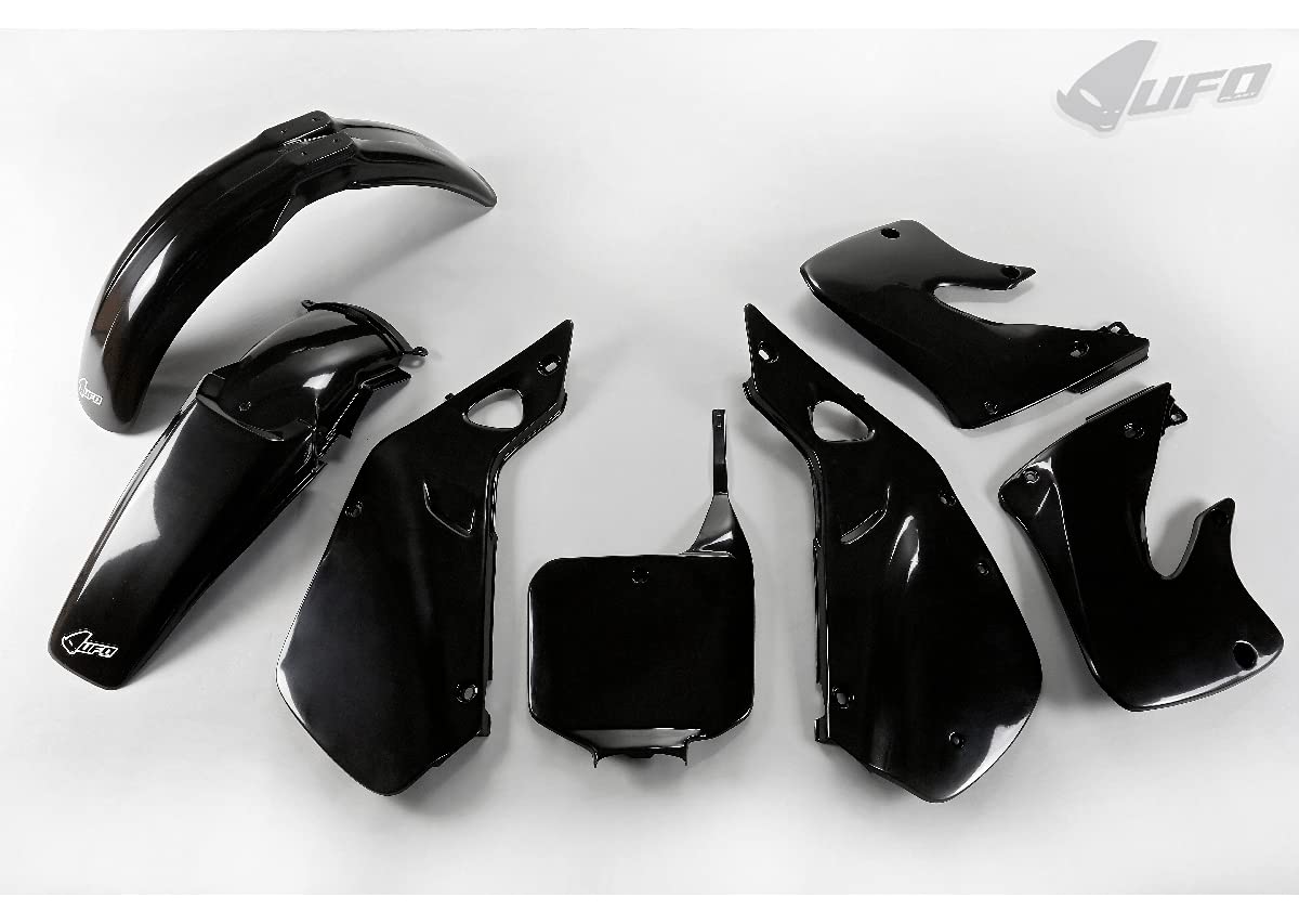 UFO PLAST Kit complet / complet body kit noir/noir compatible avec Honda CR 125 de 1998 à 1999 CR 250 de 1997 à 1999