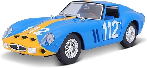 Bburago 1962 Ferrari 250 GTO 1: Modelo de fundición a presión a escala 24, azul