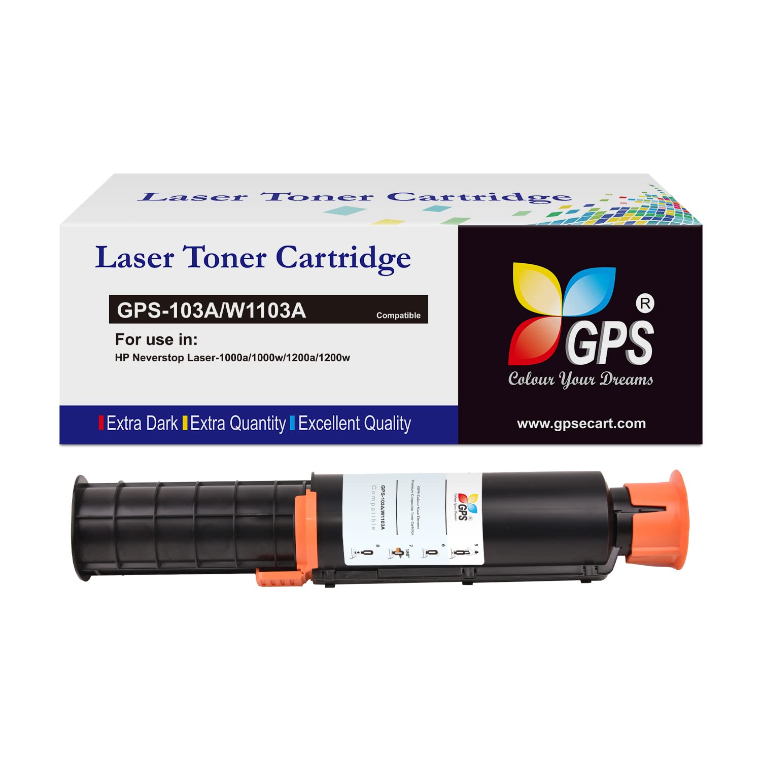 GPS Colour Your Dreams 103A for HP W1103 Toner Cartridge for HP Neverstop Laser 1000w, 1200w, 1200a (Pack of 1) (B096QX6Y6Z) Amazon Price History, Amazon Price Tracker
