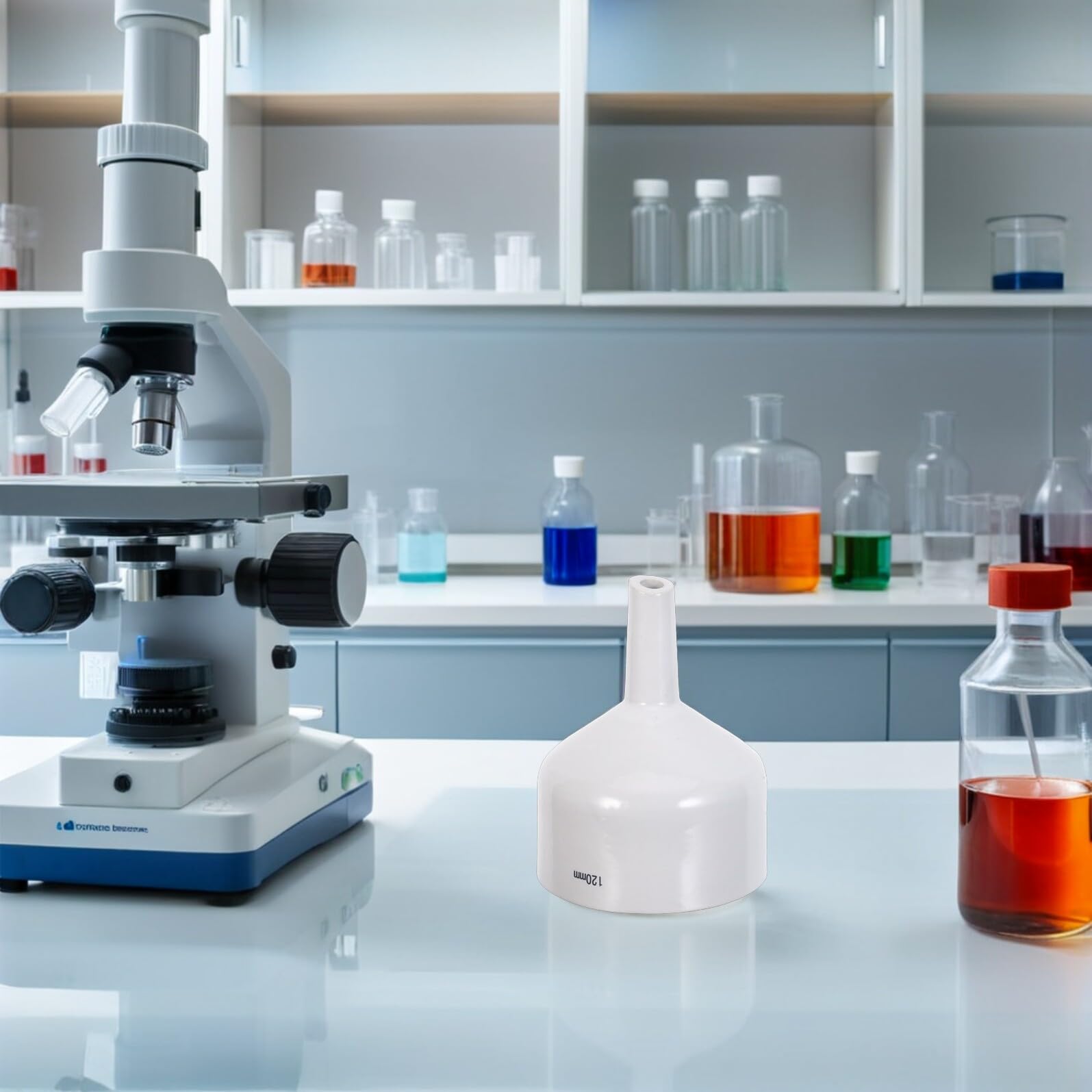 Ipetboom Embudo Buchner de Porcelana para Filtración de Laboratorio Material Químico de Alta Pureza Diseño Optimizado para Flujo Multifuncional para Cocina y Laboratorio