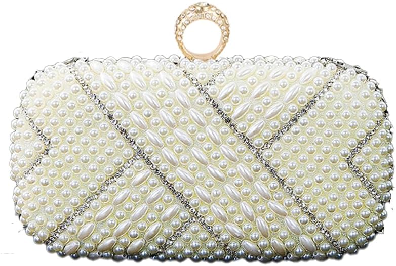 Pearl Clutch Purses for Women Party Wallet Handbag Evening Clutch Bag