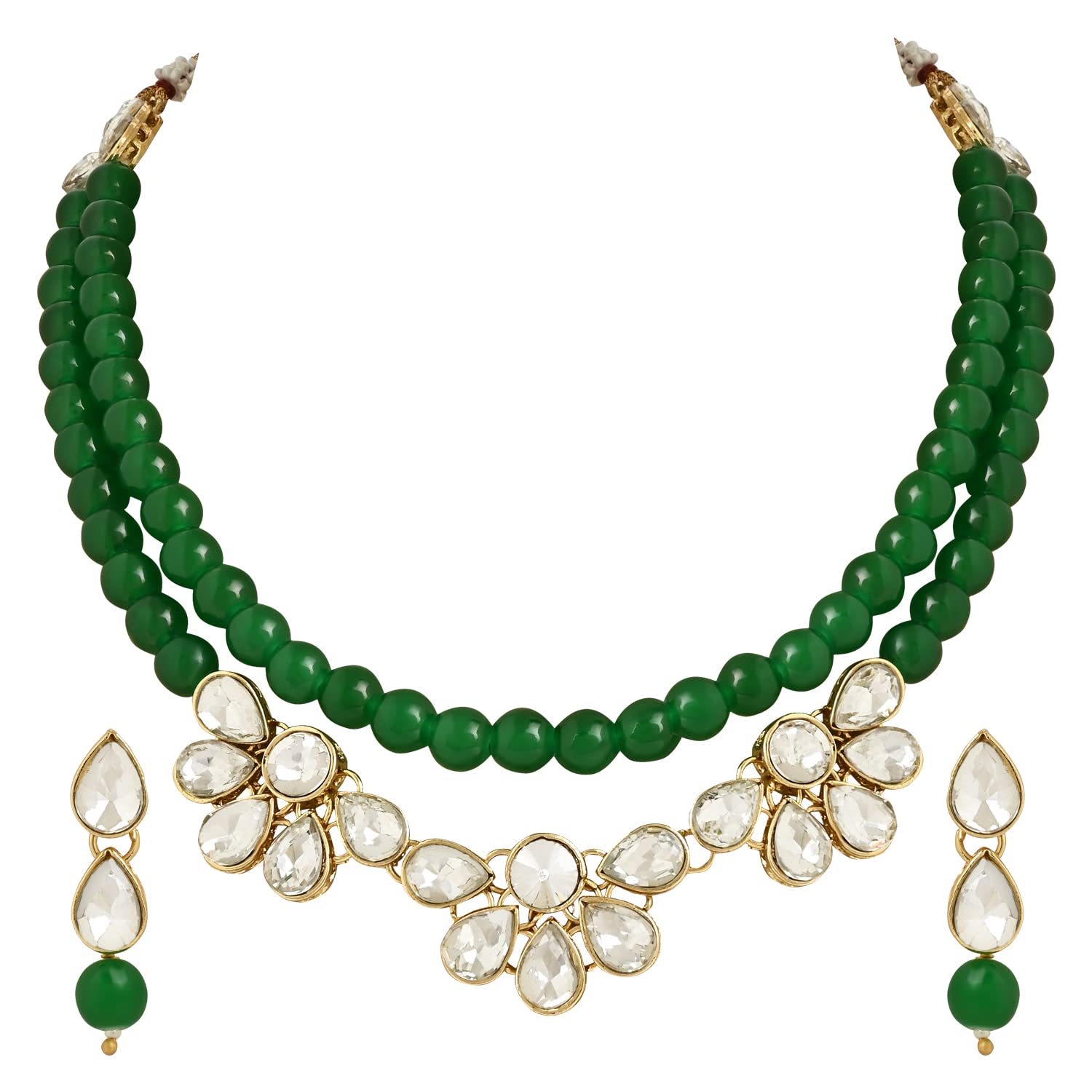 I Jewels 18K Gold Plated Traditional Kundan & Pearls Necklace Jewellery Set with Earrings for Women And Girls (IJ360G) (B0C13RMNRP) Amazon Price History, Amazon Price Tracker