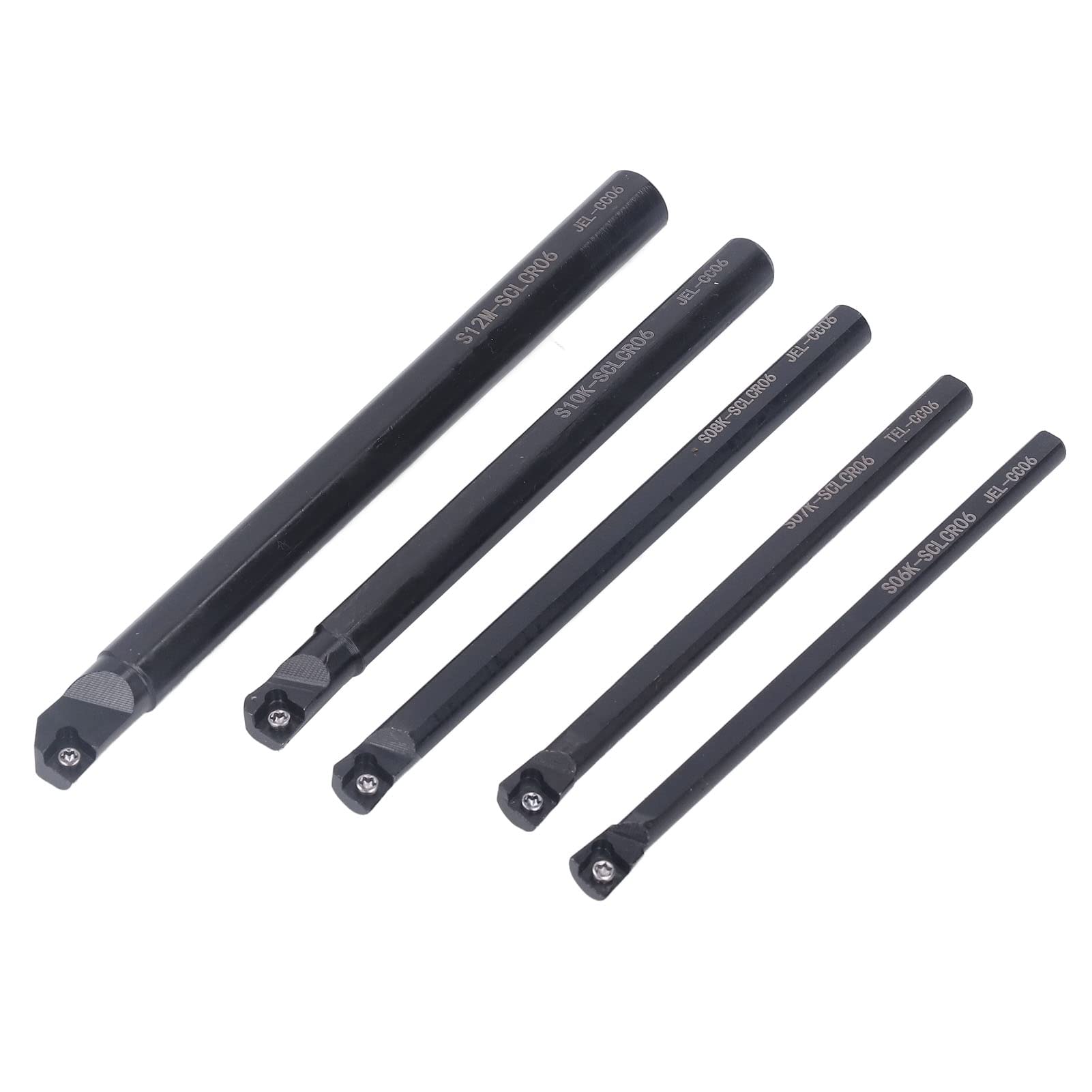 5 Set CNC Boring Holder High Speed Steel Turning Toolholders Kit with Wrench for Lathe Tools, 95 Degree Cutting Angle, Ideal for Metal Processing