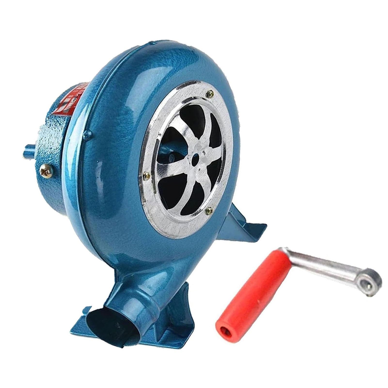 Ręczny wentylator do grilla, dmuchawa korbowa, dmuchawa popcorn, dmuchawa do grilla na świeżym powietrzu, na kemping, piknik/zajęcia na świeżym powietrzu (200 W)