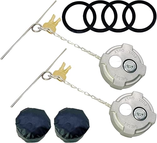 Tapa de bloqueo de 2 38 pulgadas  l Fuel para Freightliner M2 semi pequeña caja de camiones Fuel Tanque de fuel, tanque de semirremolque con bloqueo