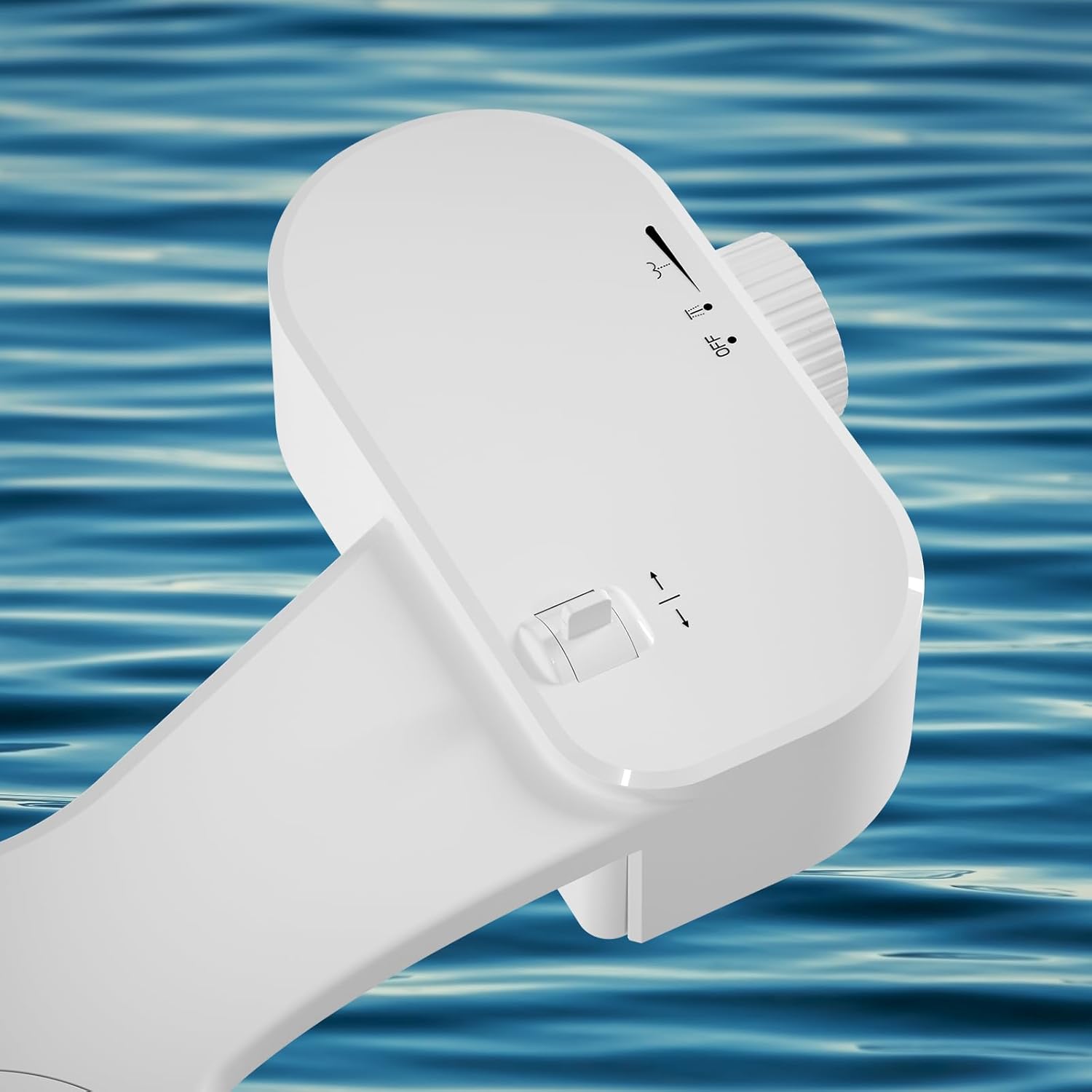 Bidet Toilet Seat Attachment with Rear and Feminine Wash, Bidet Attachment for Toilet with Self-Cleaning and Adjustable Bidet Sprayer & 21°Angle Control Bidet Attachement (White)
