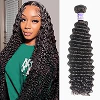 Vista 18 de Extensiones individuales de cabello humano rizado virgen brasileño Jerry rizado ondulado, un paquete de extensiones de cabello sin procesar grado