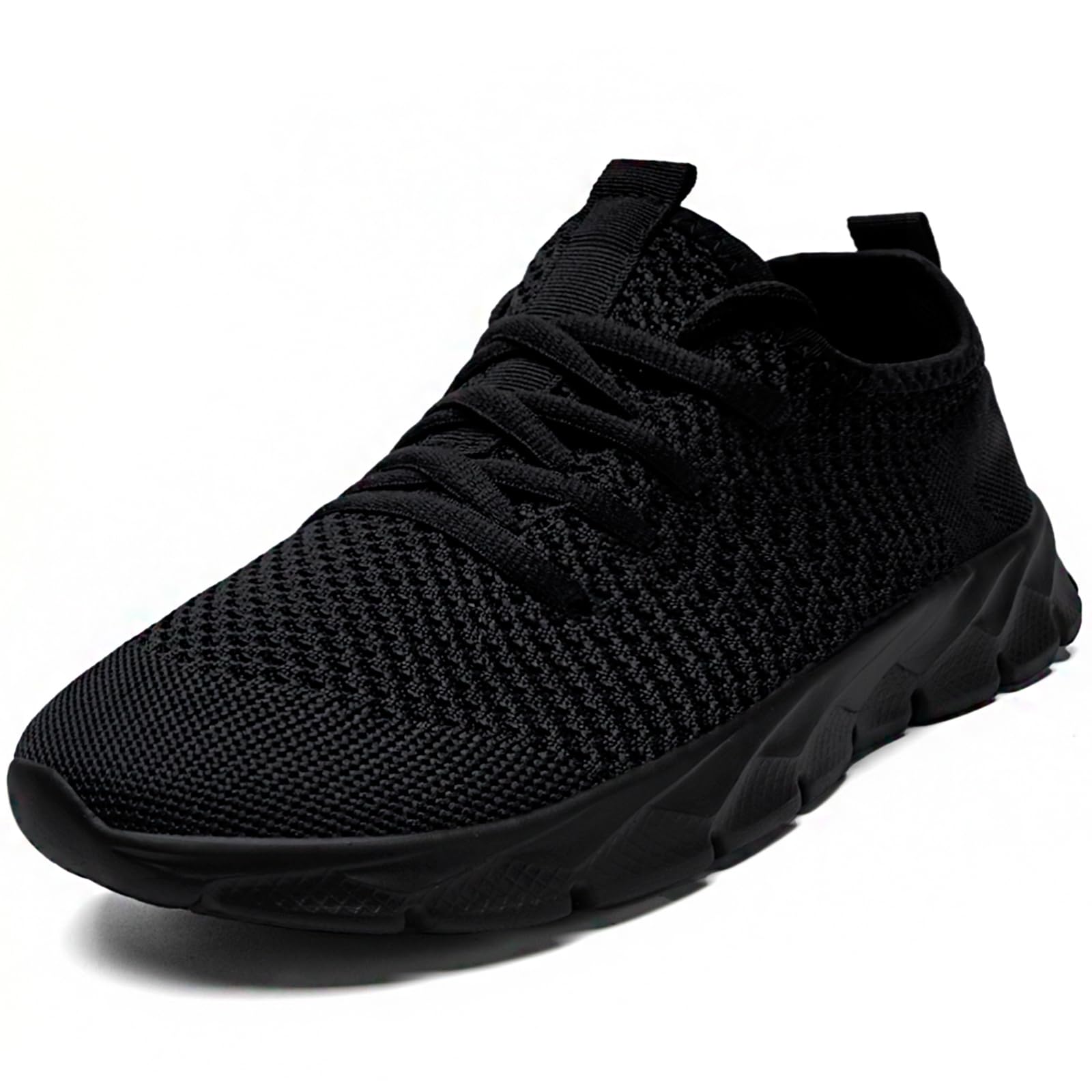 Damyuan Running Shoes for Men Sneakers Slip on Walking Shoes Lightweight Tennis Breathable Comfor Table Gym Non Slip Workout Casual Shoes,Black Size 12.5
