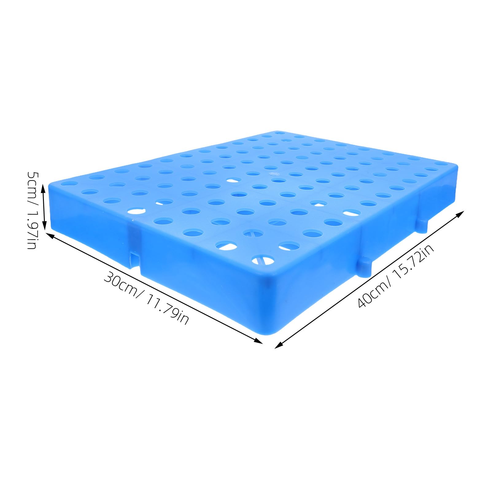 Palet de Plástico Ventilado 40x30x5 Cm Resistente Humedad, Divisor de Estantes Rejilla Transpirable para Almacenamiento en Almacenes, Supermercados y Cámaras Frigoríficas