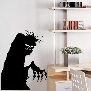 Halloween Wretched Little Ghost Wall Sticker Waterproof Removable Black ...