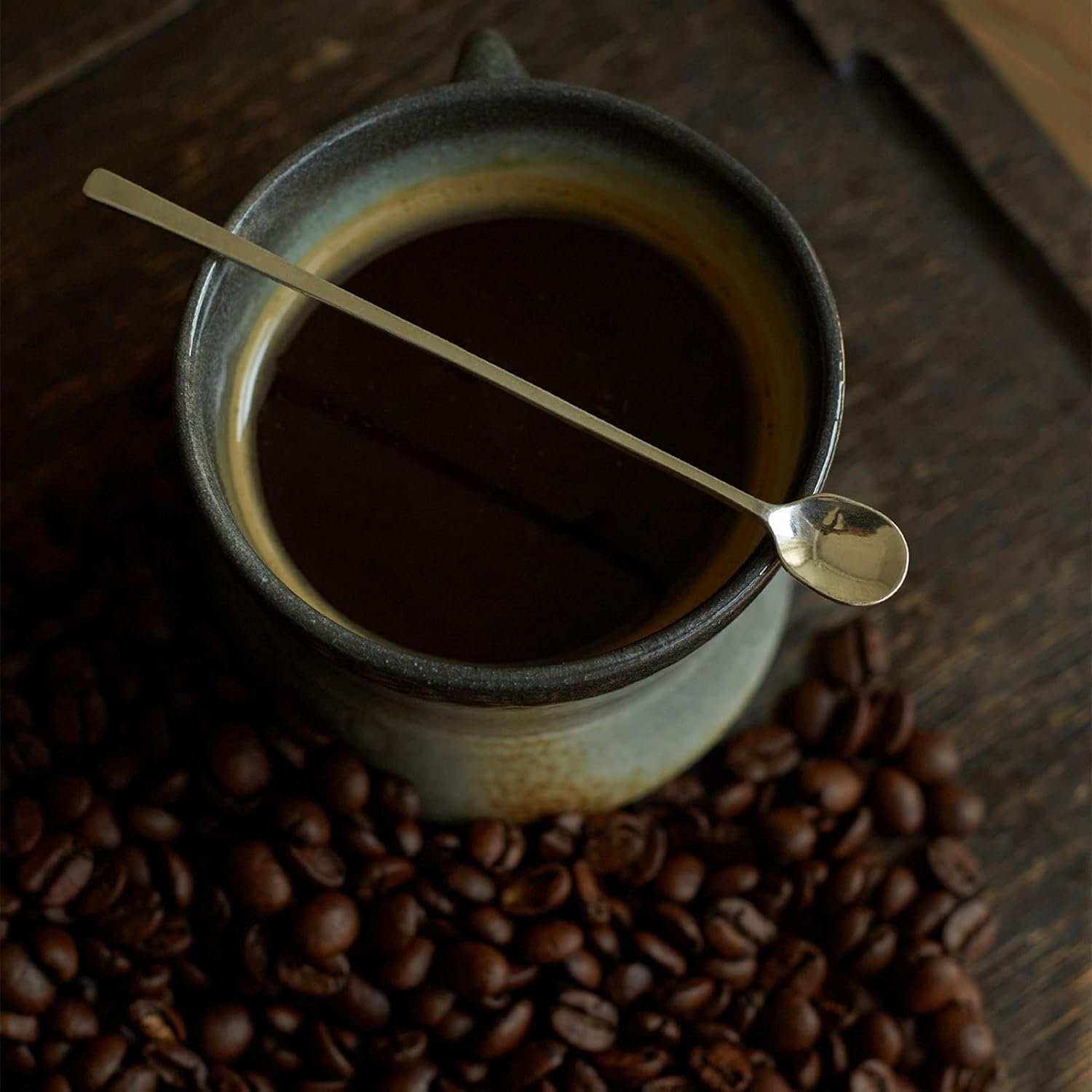 scoop Sterling Silver Long Handle Cocktail Coffee Stirring Scoop Ice Tea Ice Cream Cake Dessert Scoop Milk Cereal Breakfast Spoon soup spoon