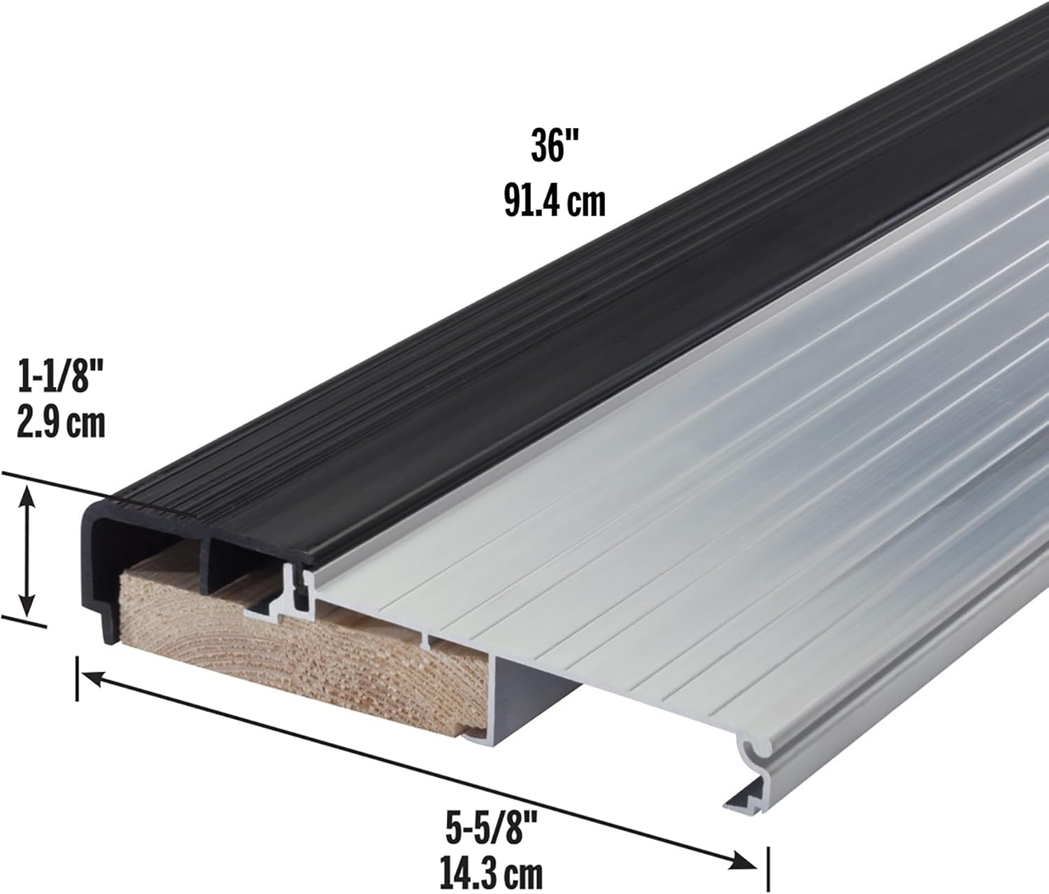 M-D Building Products 78691 5-5/8 in. x 1-1/8 in. x 36 in. Silver Sill-Type Threshold