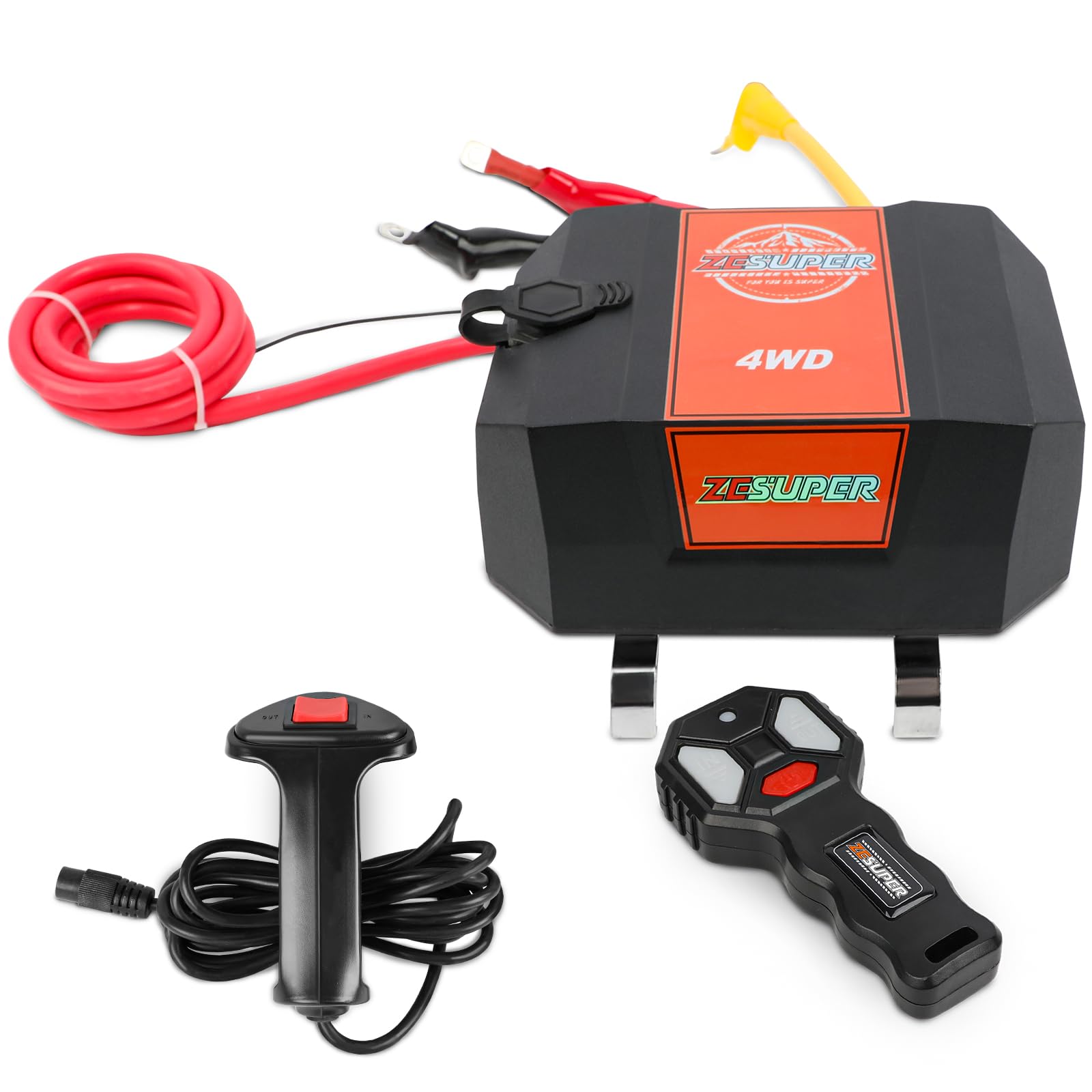 Photo 1 of ZESUPER Winch Control Box Solenoid Relay for 8000-17000lbs Electric Winch 12V Universal Replacement Winch Box