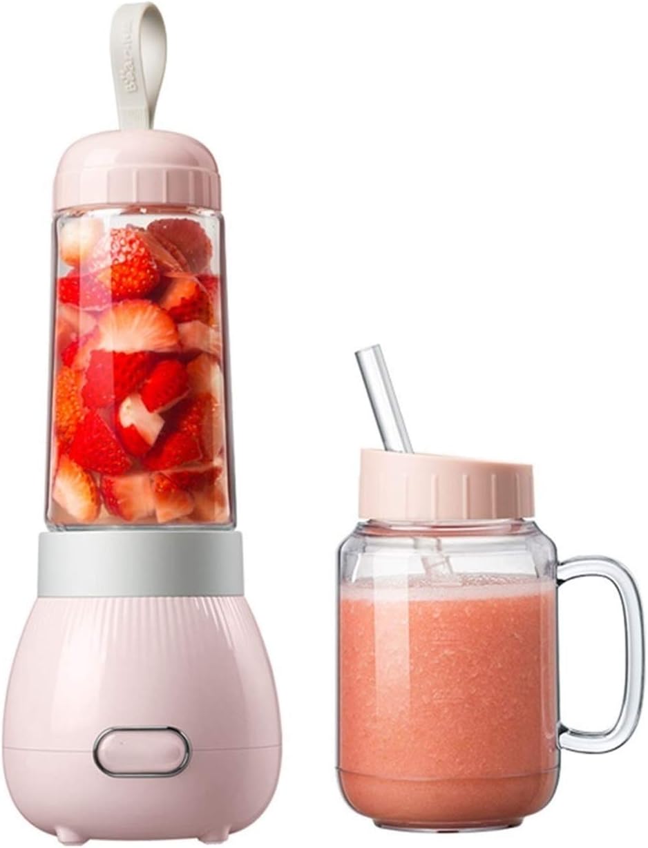 Portable Personal Size Smoothies and Shakes Handheld Fruit Machine 400ML USB Rchargeable Juicer Cup Ice Blender Mixer