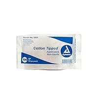 Vista 2 de First Aid Only 25-400 aplicadores con punta de algodón no estéril, 3" madera