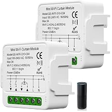 Tuya WiFi Smart Roller Shutter Switch Module, 2.4 GHz Alexa Smart Roller Shutter Control, App Control, Timer for Roller Shutter Motor, Works with Alexa/Google, Pack of 2