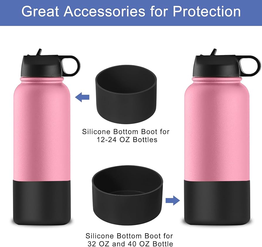 uxcell 保護シリコンブーツスリーブ 32-40オズ用 ウォーターボトル 61cORgrfumL._AC_UF894,