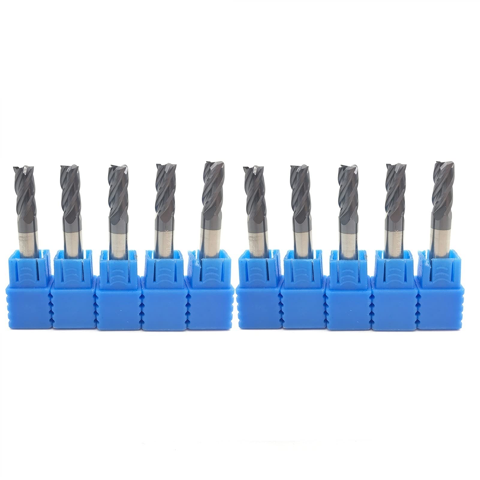 BERWENNY YINGJUN HRC50 Carbide End Mill Tools Alloy Tungsten Steel Milling Cutter CNC Machine End Mills (Cutting Edge Diameter : 10pcs, Dimensions : 6X6DX50L 4F)