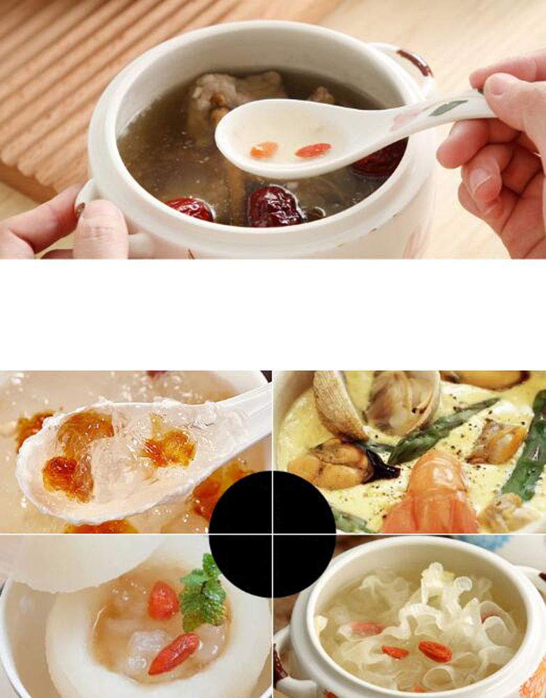 Bol à Ragoût En Céramique Avec Couvercle - Style Japonais, 1000 Ml, Pour Soupe, Vapeur Ou Dessert - 9