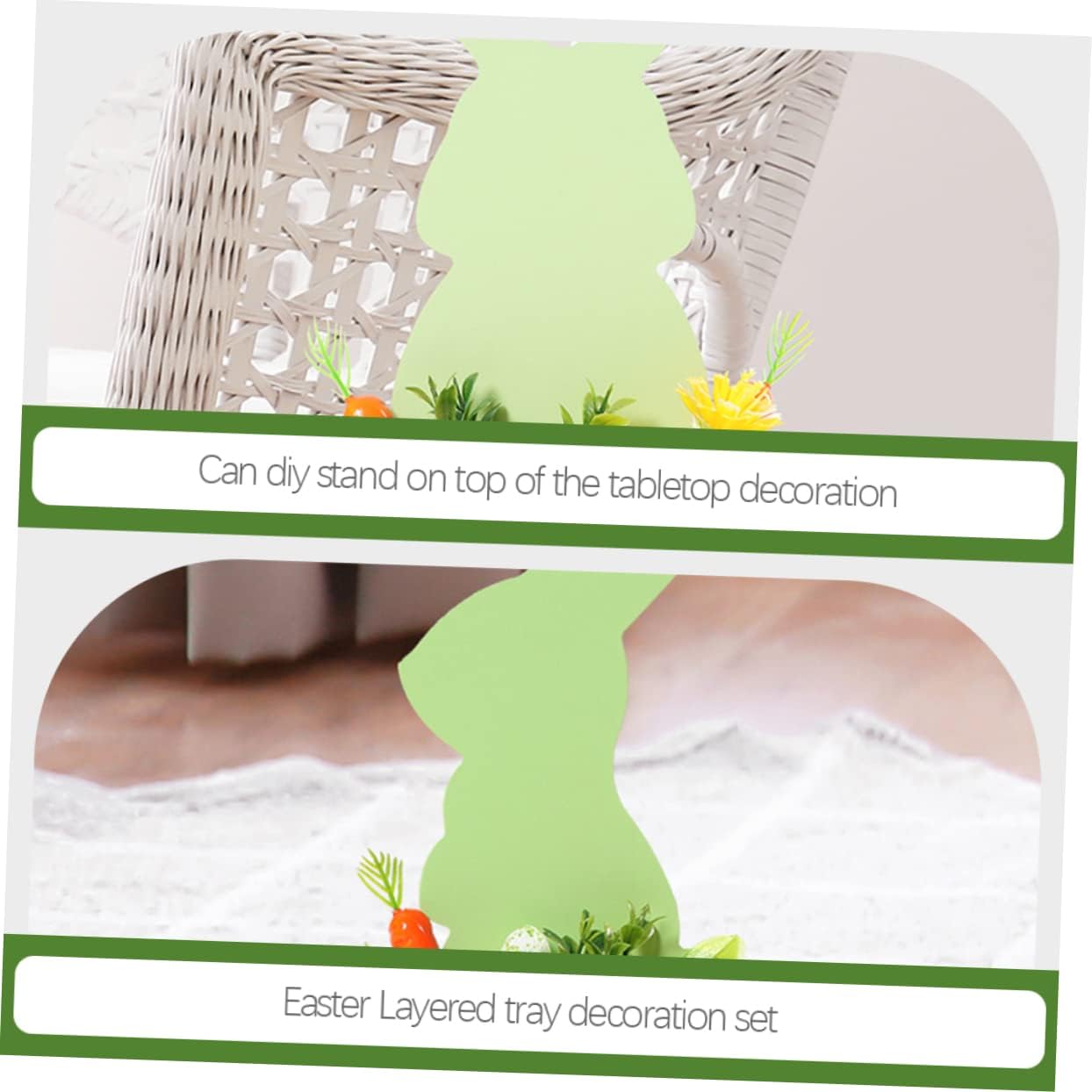 PRETYZOOM 3pcs Easter Bunny Table Decoration Spring Centerpiece for Festive Tabletop Decor for Easter Celebrations and Home Decoration