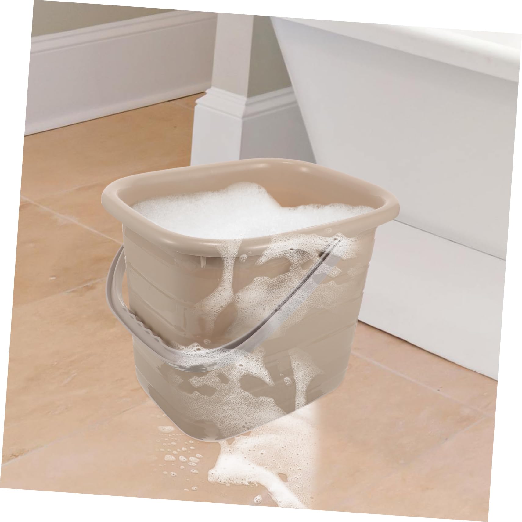 BESTYASH Secchio in Plastica 11l con Manico, Portatile e Multiuso per Casa e Vernice, Facile da Versare e Trasportare