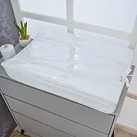 Trocador de Bebê Anatômico para Cômoda com Capa Plástica Impermeável Micropercal 200 Fios Branco 65x45x9cm
