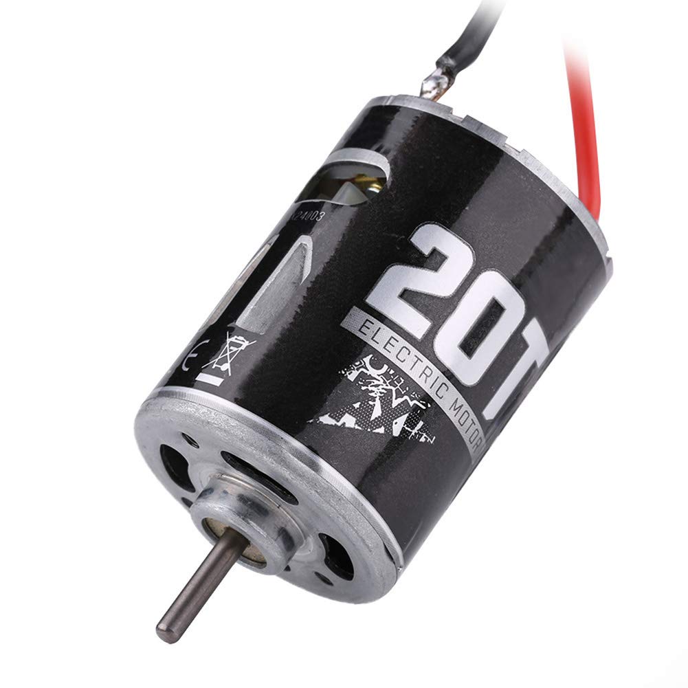 RC Motor, High Torque 20T Sensored Brushless Motor for 1/10 Scale RC Crawler, Durable Performance for Off-Road Enthusiasts and Hobbyists