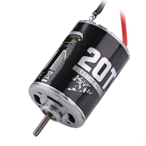 Miniatura 4 de Motor de coche a control remoto, motor cepillado de orugas a control remoto, motor sin escobillas con sensor para coche RC escala 1/10 (20T) axial
