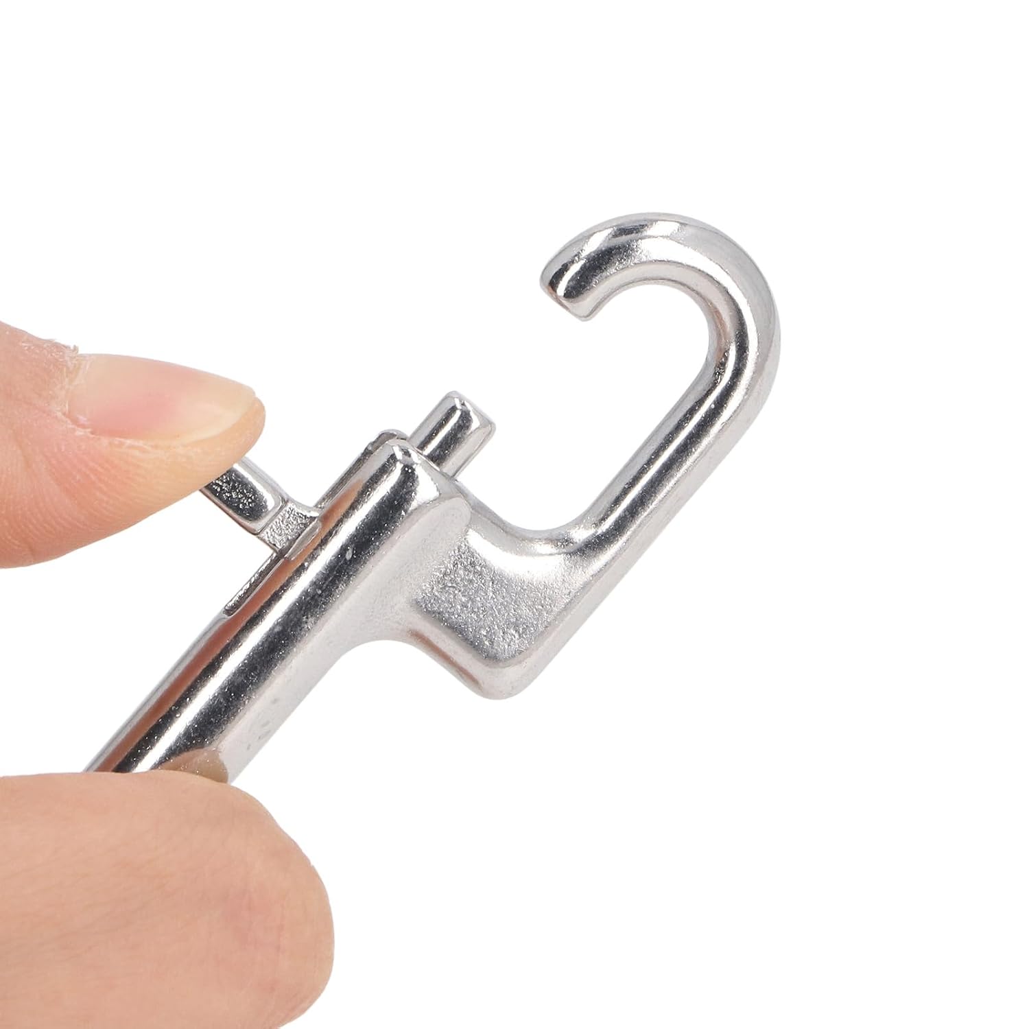 Swivel Eye Snap Hook,2PCS Double Ended Bolt Snap Hooks Single Ended Stainless Steel Flag Clips Swivel Snaps Heavy Duty Clips for Diving