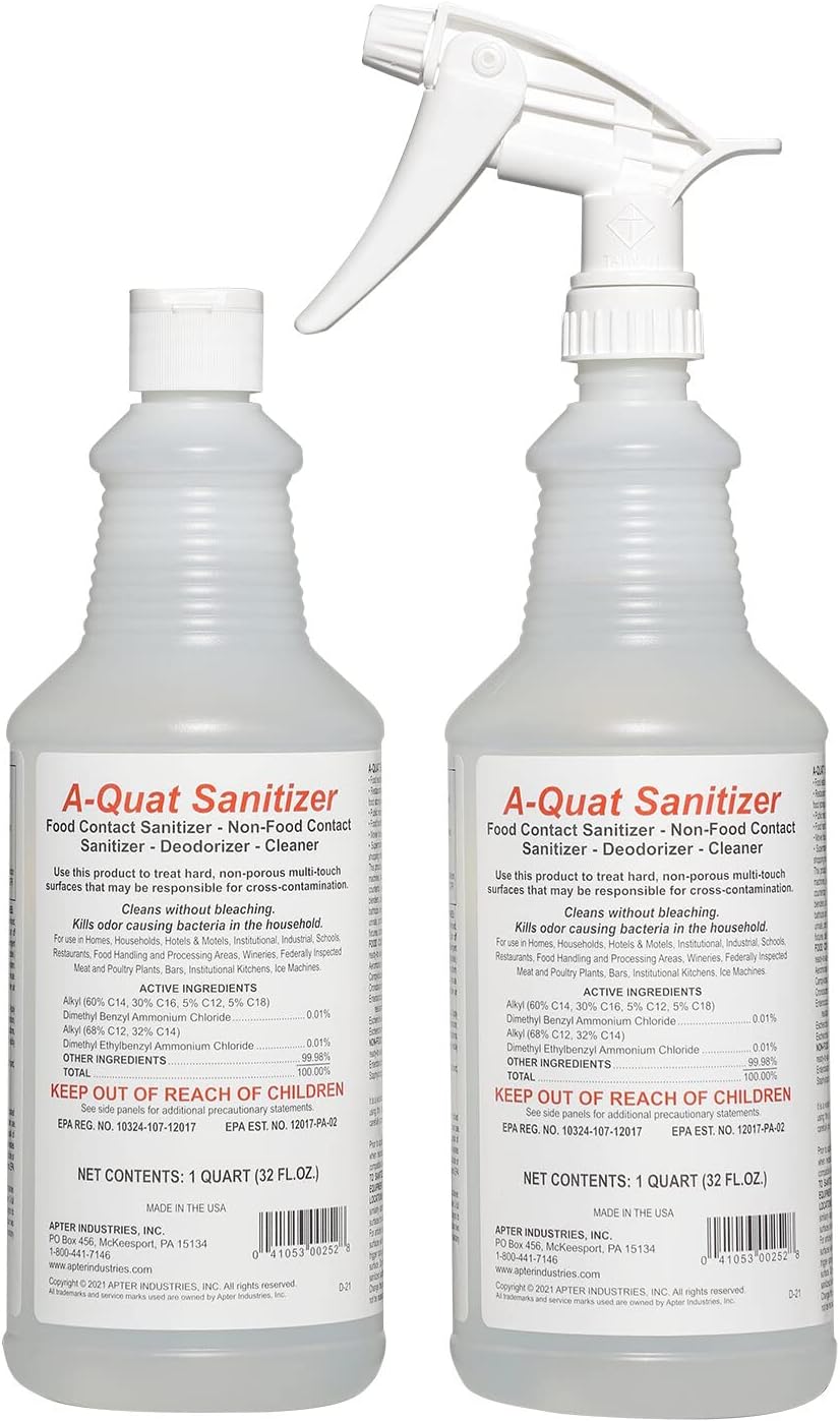 Apter Industries AQuat Sanitizer, Food Contact Sanitizer