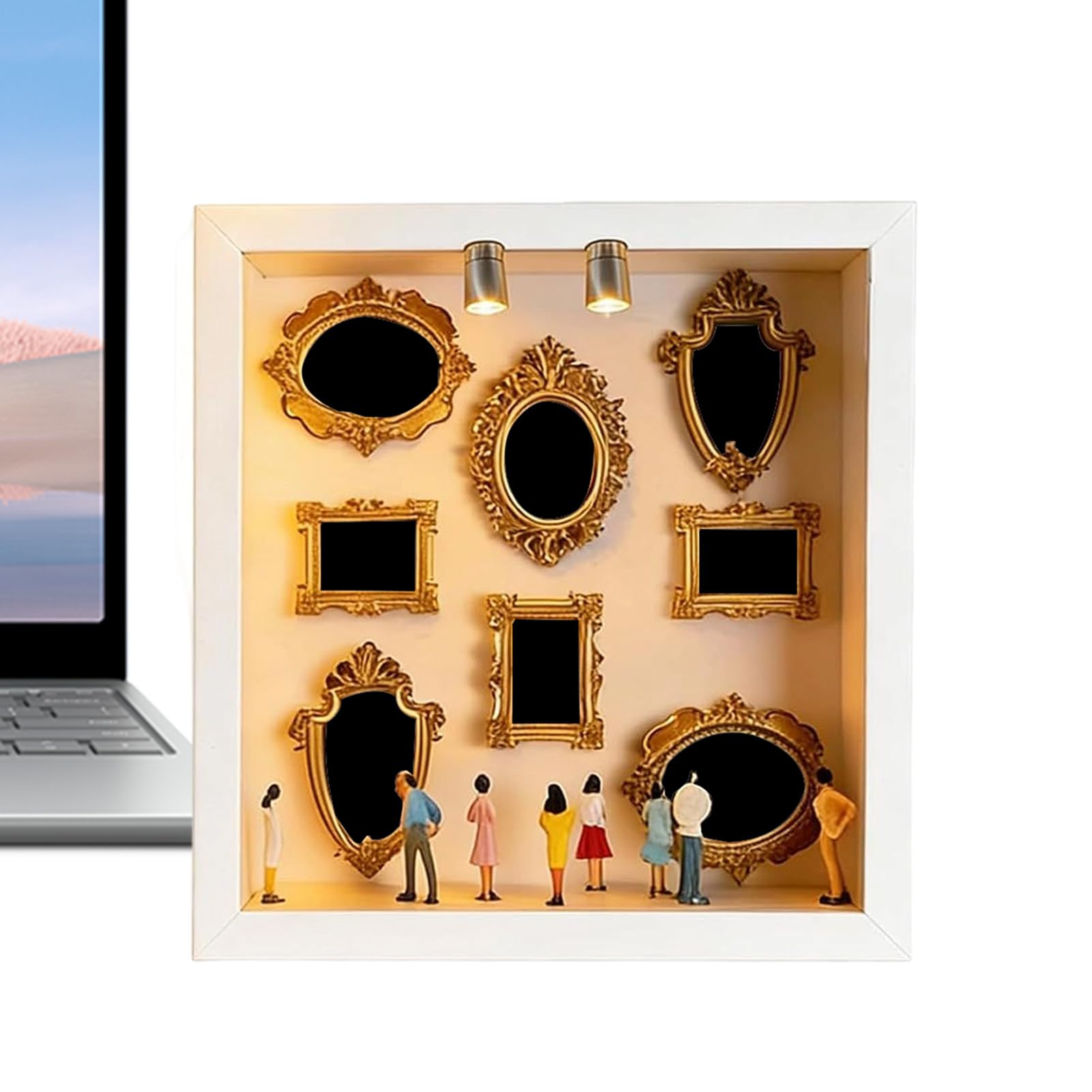 Étagère murale miniature en bois pour créer une décoration DIY de bibliothèque unique
