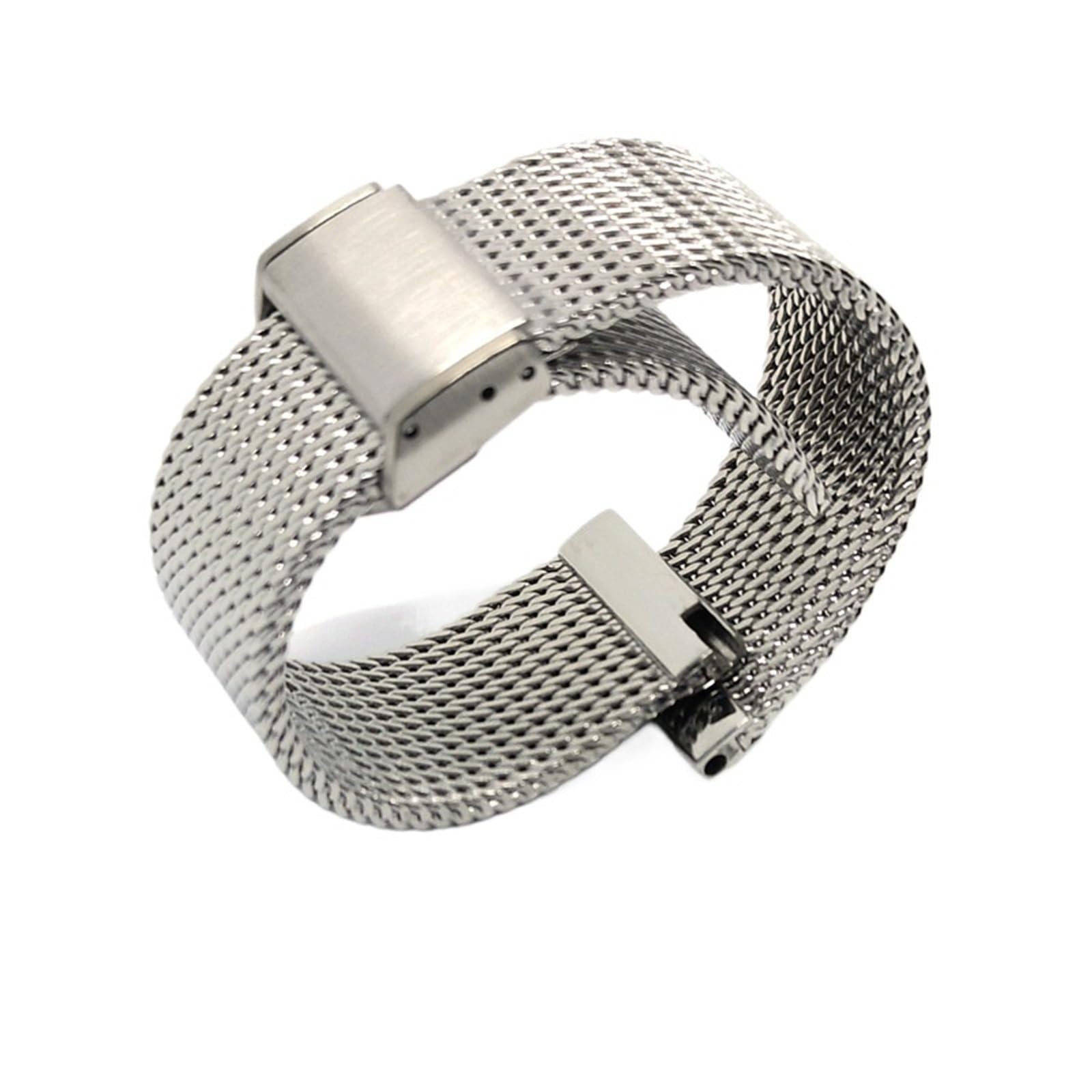 Cinturino di ricambio in maglia intrecciata in acciaio inox, per donne e uomini, 18 mm, 19 mm, 20 mm, 21 mm, 22 mm