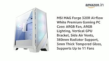 ほぼ未使用 MSI MAG FORGE 320R AIRFLOW WHITE MSI MAG FORGE 320R AIRFLOW (White) - PC cases - LDLC