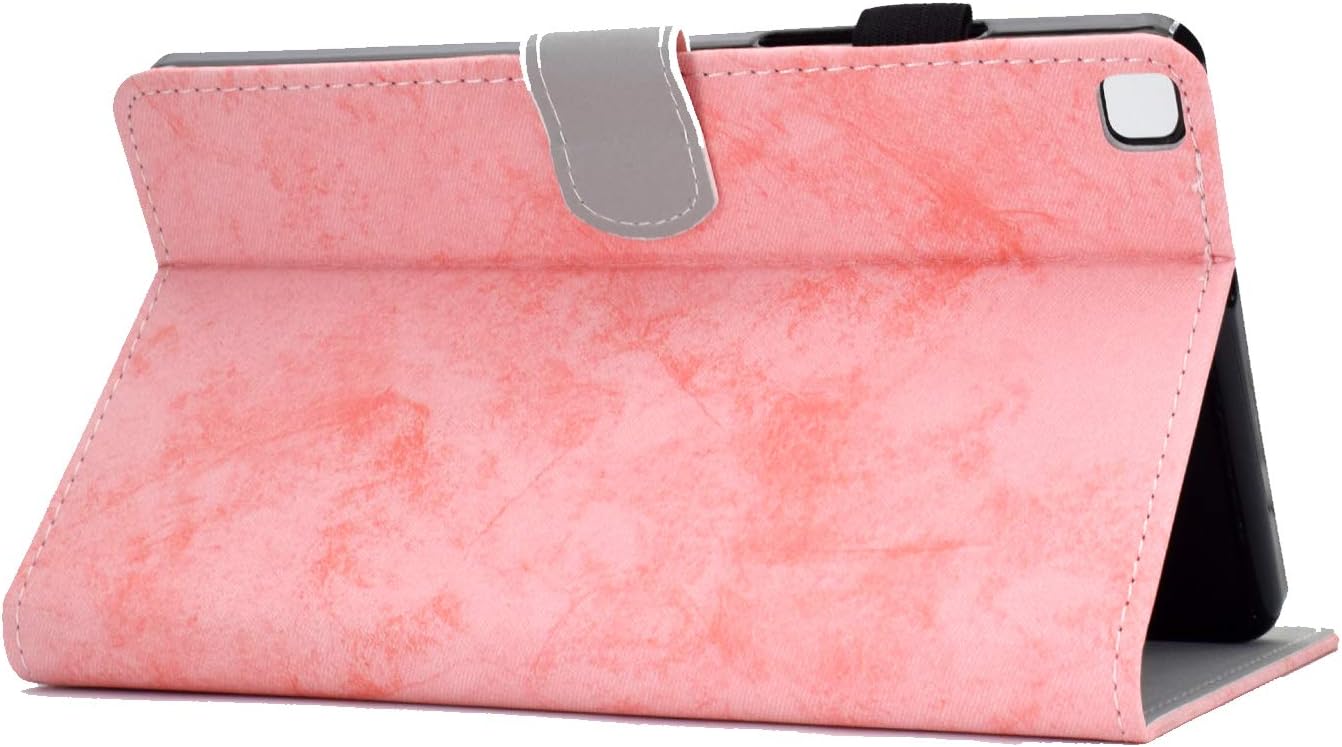 Leather Business Casual Kickstand Protective Cover with 4 Credit Card Holders and Pencil Holder Case for iPad Air 2019/ Pro 10.5" -Pink