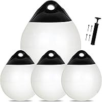 Vista 39 de Bolas de Boya de Barco de 10/12/15 Pulgadas, Boya de Ancla Flotante Redonda, Guardabarros de Barco Inflables de Vinilo, Boyas de Anclaje de Barco